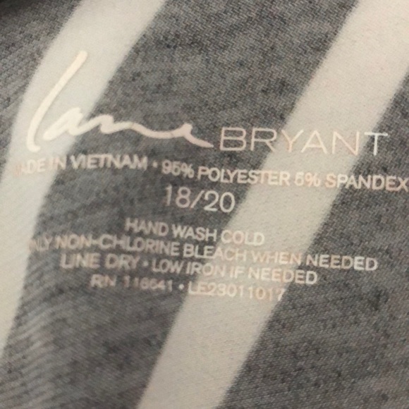 Lane Bryant | Plus Size Stripe top / Blouse 18/20 - Picture 3 of 3